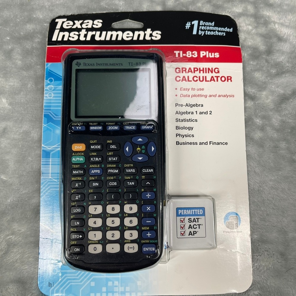 Texas Instruments TI-83 Plus Graphing Calculator Black New NIP